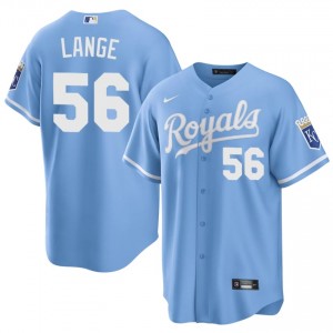 KC Royals Alex Lange #56 Blue Men Baseball Jersey | 2026 Season Replica 42171337