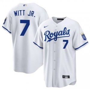 #7 Bobby Witt Jr. Game Men Baseball Jersey | KCR White Fan Gear 34038752
