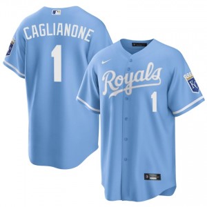 KC Royals Jac Caglianone #14 Blue Men Baseball Jersey | 2026 Season Iconic 31051801