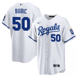 KC Royals Kris Bubic #50 White Men Baseball Jersey | 2026 Season Premium 34641758