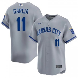 Gray Maikel Garcia #11 KC Baseball Embroidery Jersey | Professional Men Fit 61718919