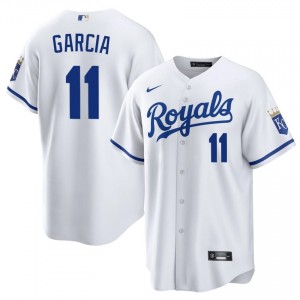 #11 Maikel Garcia Game-Day Men Baseball Jersey | KCR White Fan Gear 92623656