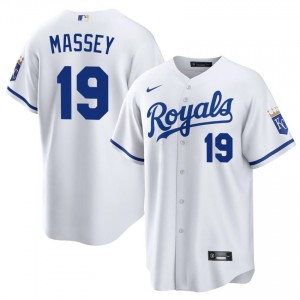 #19 Michael Massey Iconic Men Baseball Jersey | KCR White Fan Gear 23001978