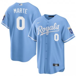 #0 Starling Marte Pro-Grade Men Baseball Jersey | KCR Blue Fan Gear 86088998