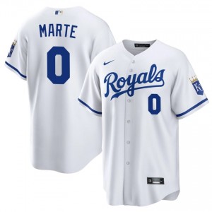 KC Royals Starling Marte #0 White Men Baseball Jersey | 2026 Season Gameday 80203789