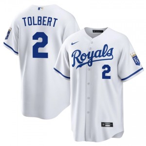 #2 Tyler Tolbert Exclusive Men Baseball Jersey | KCR White Fan Gear 93974685