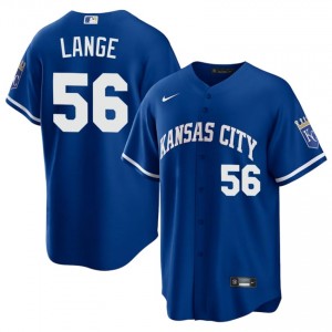 Alex Lange #56 Kansas City Royals Baseball Jersey | Limited Men Royal Sewn Edition 42194397