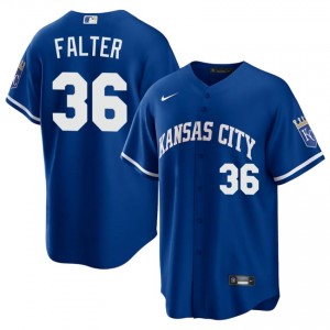 Bailey Falter #36 Kansas City Royals Baseball Jersey | Official Men Royal Sewn Edition 47110006