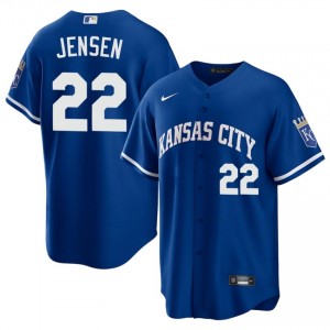 Carter Jensen #22 Kansas City Royals Baseball Jersey | Exclusive Men Royal Sewn Edition 45958319