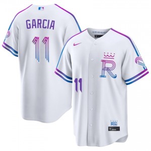KC Royals Maikel Garcia #11 White Men City Connect Baseball Jersey | 2026 Season Durable 90060247