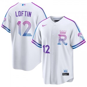 KC Royals Nick Loftin #12 White Men City Connect Baseball Jersey | 2026 Season Officially Licensed 67009637