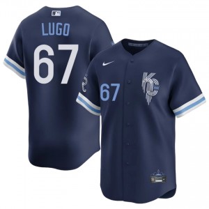 Navy Seth Lugo #67 KC Baseball City Connect Stitched Jersey | Pro-Grade Men Fit 86875334