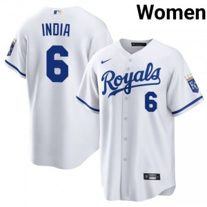 Jonathan India #6 Kansas City Royals Baseball Jersey | Durable Women White Embroidery Edition 42590032