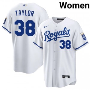 Josh Taylor #38 Kansas City Royals Baseball Jersey | Professional Women White Embroidery Edition 45412673
