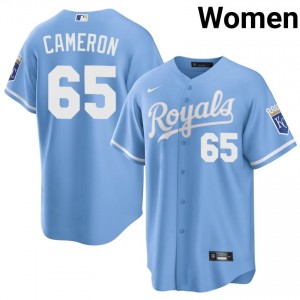 Blue Noah Cameron #65 KC Baseball Sewn Jersey | Classic Women Fit 83149730