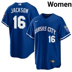 #16 Bo Jackson Premium Women Baseball Jersey | KCR Royal Fan Gear 79966724