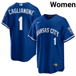 KC Royals Jac Caglianone #14 Royal Women Baseball Jersey | 2026 Season Official 99077260