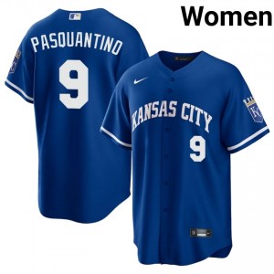 #9 Vinnie Pasquantino Game-Day Women Baseball Jersey | KCR Royal Fan Gear 33941954