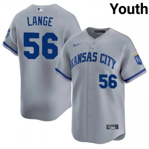 Alex Lange #56 Kansas City Royals Baseball Jersey | Premium Youth Gray Stitched Edition 76871768