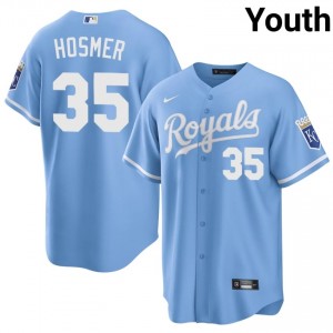 #35 Eric Hosmer MLB Youth Baseball Jersey | KCR Blue Fan Gear 85236490