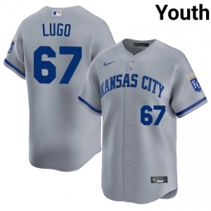 Seth Lugo #67 Kansas City Royals Baseball Jersey | Game-Day Youth Gray Stitched Edition 66113095