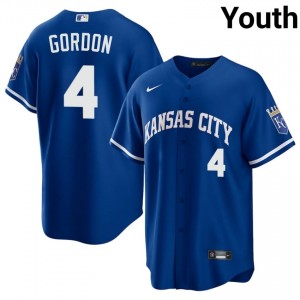 Alex Gordon #4 Kansas City Royals Baseball Jersey | Classic Youth Royal Embroidery Edition 12262982
