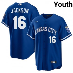 Bo Jackson #16 Kansas City Royals Baseball Jersey | Game-Day Youth Royal Embroidery Edition 23087596