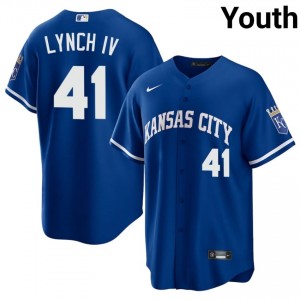 Daniel Lynch IV #41 Kansas City Royals Baseball Jersey | Official Youth Royal Embroidery Edition 60499974
