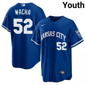 Michael Wacha #52 Kansas City Royals Baseball Jersey | Durable Youth Royal Embroidery Edition 80933005